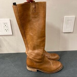 Aldo sz 5 tan Leather Pull On Riding Boots